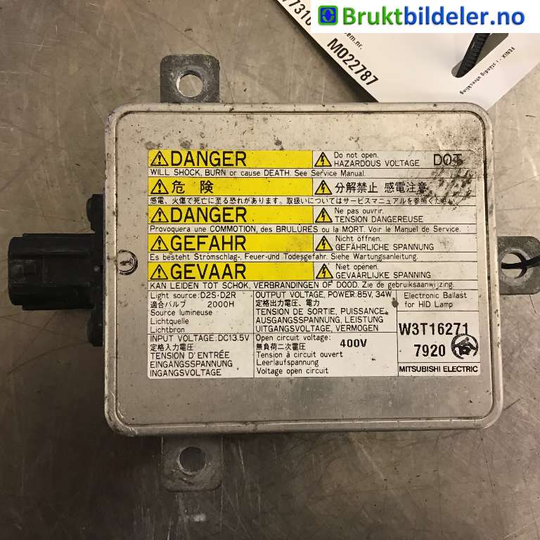 Styreenhet xenon/ballast til Mitsubishi Outlander 2007-2010 (Type II, Fase 1)  (MITSUBISHI|8301A769|W3T162717920|)