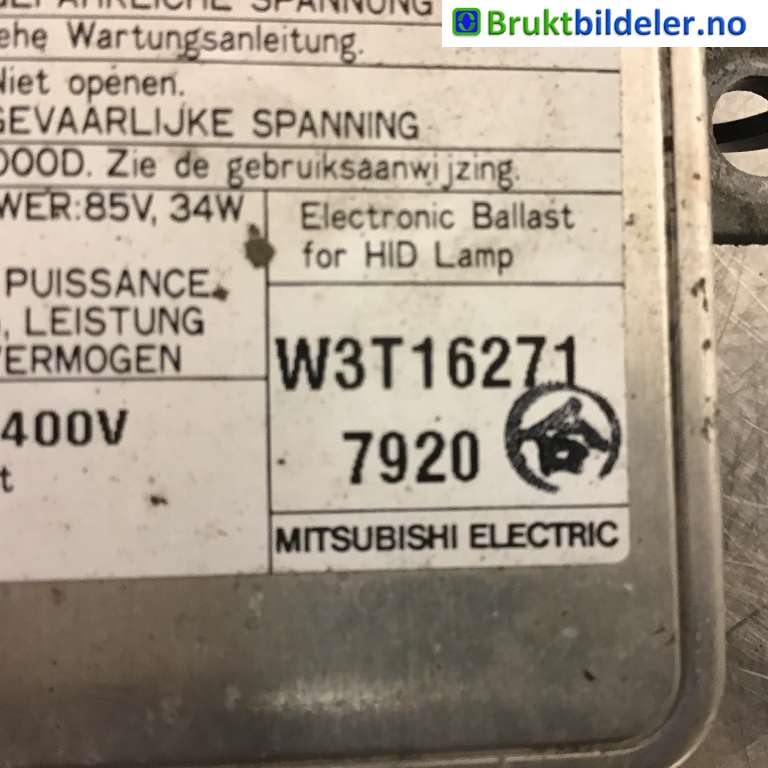 Styreenhet xenon/ballast til Mitsubishi Outlander 2007-2010 (Type II, Fase 1)  (MITSUBISHI|8301A769|W3T162717920|)