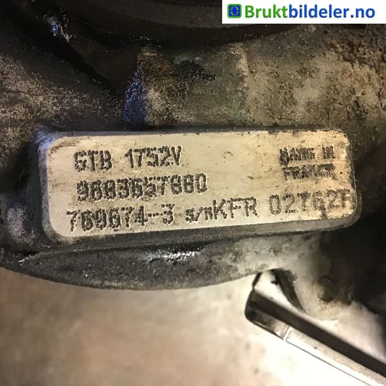 Turbo til Mitsubishi Outlander 2007-2010 (Type II, Fase 1)  (MITSUBISHI|MN982043|STB1752V|9683657880)