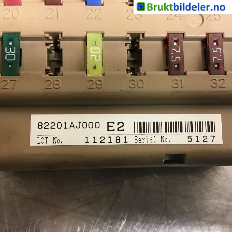 Sikringsboks til Subaru Outback 2009-2014 (Type IV)  (SUBARU|82201AJ000|112181|)