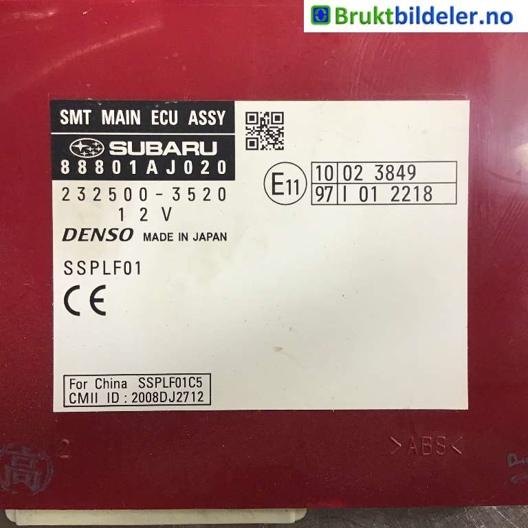 Styreenhet nøkkelfri/keyless til Subaru Outback 2009-2014 (Type IV)  (SUBARU|88801AJ020|232500-3520|)