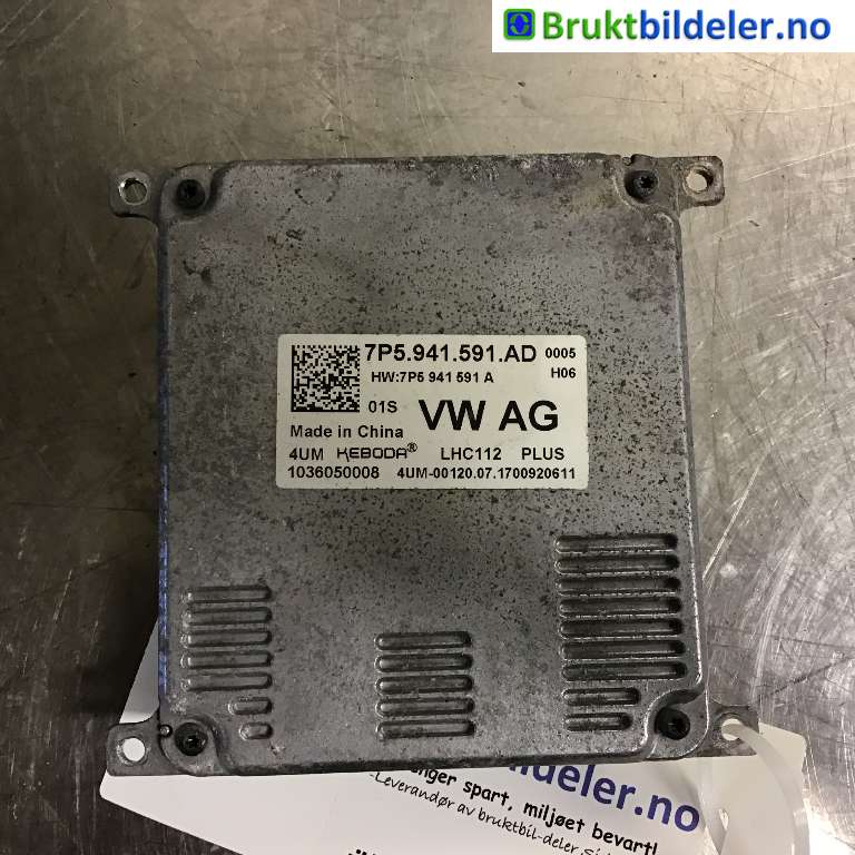 Styreenhet xenon/ballast til Škoda Octavia 2017-2020 (Type III, Fase 2)  (SKODA|7P5 941 591 AD|1036050008|)