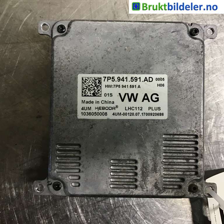 Styreenhet xenon/ballast til Škoda Octavia 2017-2020 (Type III, Fase 2)  (SKODA|7P5 941 591 AD|1036050008|)