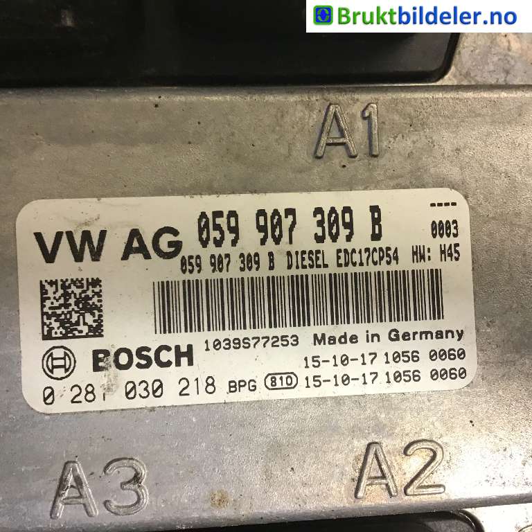 Styreenhet motor til Audi Q7 2015-->> (Type II) (AUDI|4M0 907 401|0 281 030 218|)