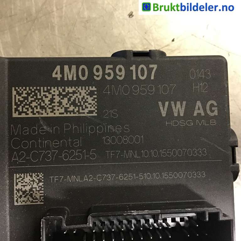 Styreenhet elektrisk bakluke til Audi Q7 2015-->> (Type II) (AUDI|4M0 959 107|A2C7376251-5|)