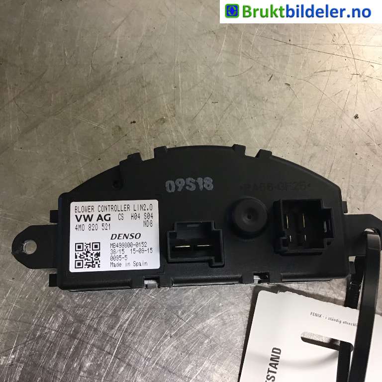 Varmeapparat motstand til Audi Q7 2015-->> (Type II) (AUDI|4M0 820 521|MB499800-0152|)