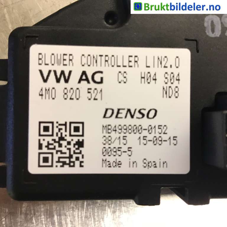 Varmeapparat motstand til Audi Q7 2015-->> (Type II) (AUDI|4M0 820 521|MB499800-0152|)
