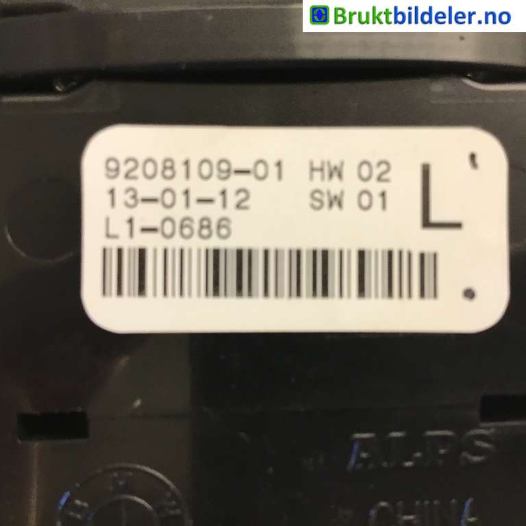 Bryter ruteheis til BMW X3 2010-2017 (F25) (F25) (BMW|61 31 9 208 109||9208109-01)