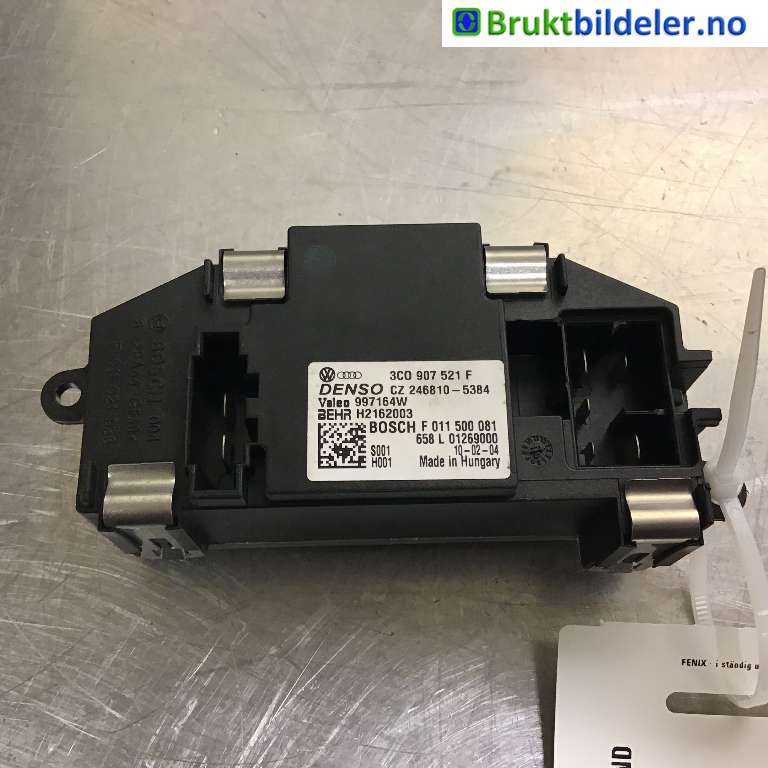 Varmeapparat motstand til VW Golf VI, 2008-2012  (VOLKSWAGEN|3C0 907 521 F)