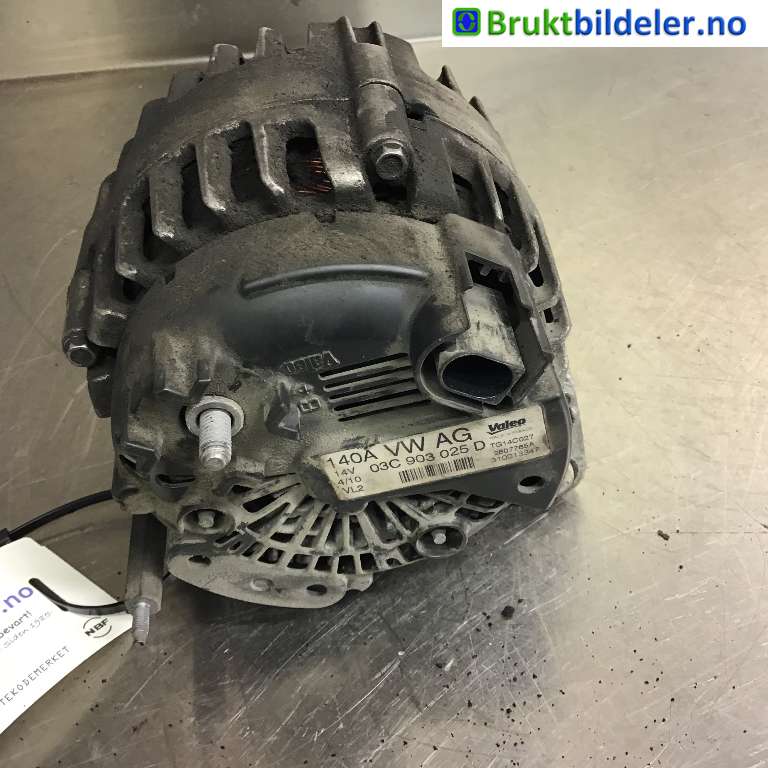 Dynamo til VW Golf VI 2008-2012 (VOLKSWAGEN|03C 903 025 D|2607765A|TG14C027)