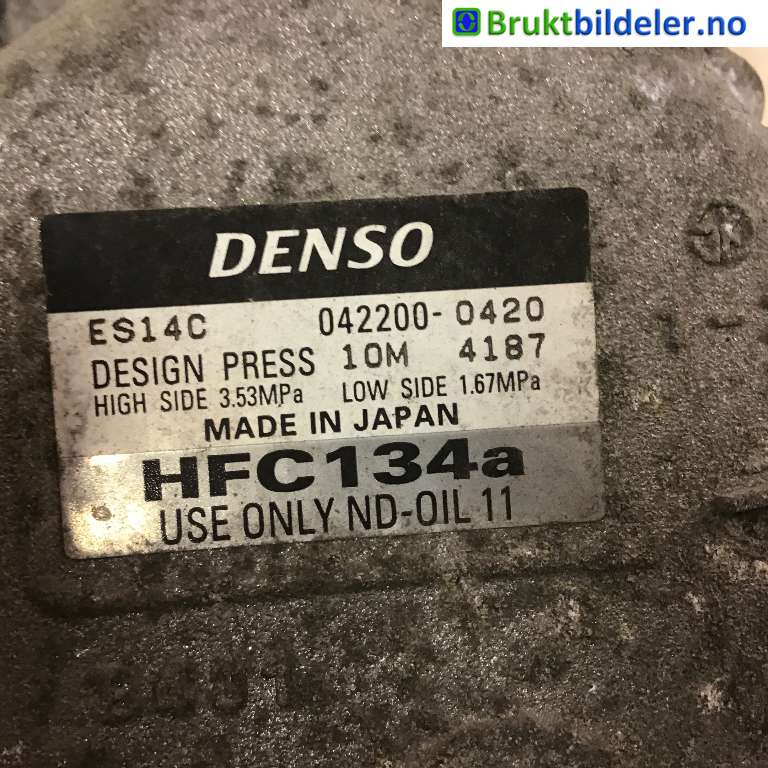 Aircondition kompressor til Toyota Prius 2009-2016 (Type III) (COMBI) (COMBI) (TOYOTA|8837047031|042200-0420|)