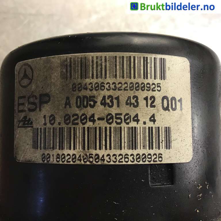 ABS sentral til Mercedes C-Klasse 2004-2007 (Fase 2) (W203) (W203) (MERCEDES|A 005 431 43 12|10.0204-0504.4|A 034 545 79 32)