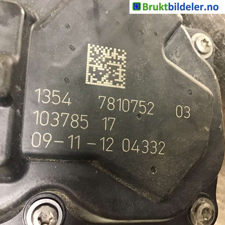 Spjeldhus til BMW X3 2010-2017 (F25) (F25) (BMW|1354 7 810 752|103785 17|)