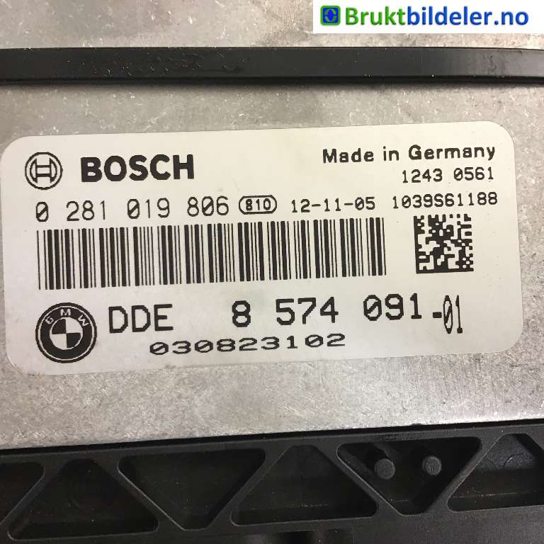 Styreenhet motor til BMW X3 2010-2017 (F25) (F25) (BMW|12 14 5 A48 DA9|0 281 019 806|8 574 091-01)