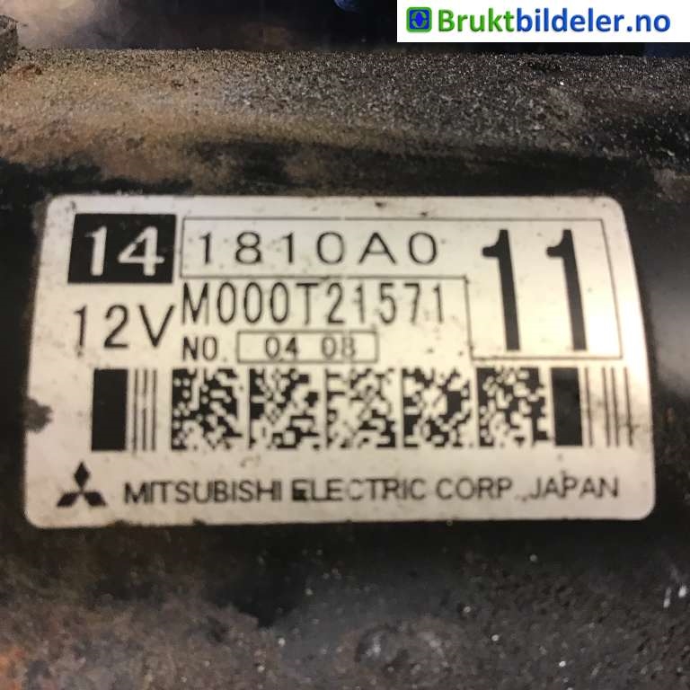 Starter til Mitsubishi Outlander 2010-2012 (Type II, Fase 2)  (MITSUBISHI|1810A011|M000T21571|)