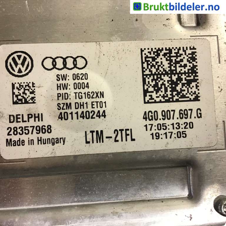 Styreenhet xenon/ballast til VW Golf VII 2012-2017 (Fase 1)  (VOLKSWAGEN|4G0 907 697 G|28357968|)