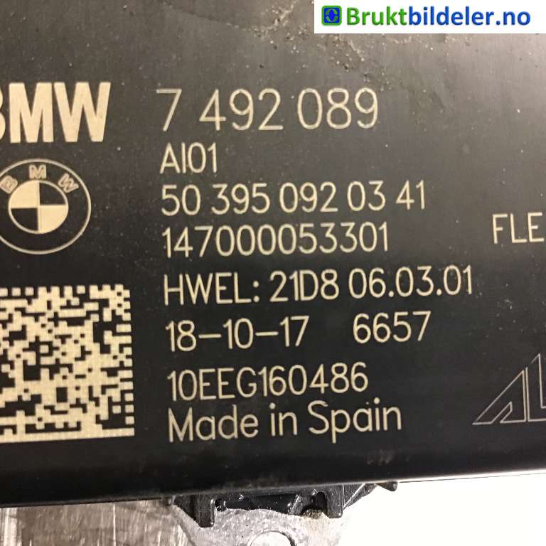 Styreenhet diverse til BMW 2-Serie 2014-2021 (F22/F23) (F22/F23) (BMW|63 11 7 492 089|50 395 092 03 41|)
