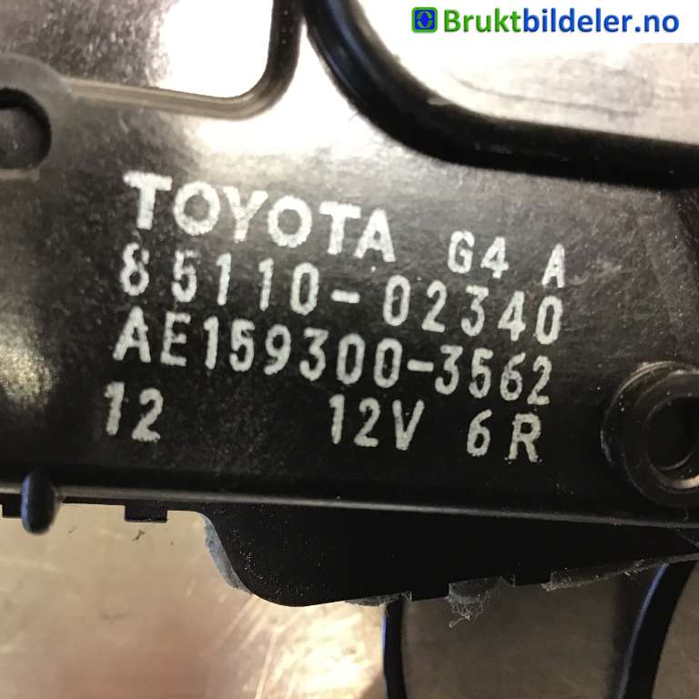 Viskermotor frontrute til Toyota Auris 2015-2019 (Type II, Fase 2) (TOYOTA|85110-02340|)