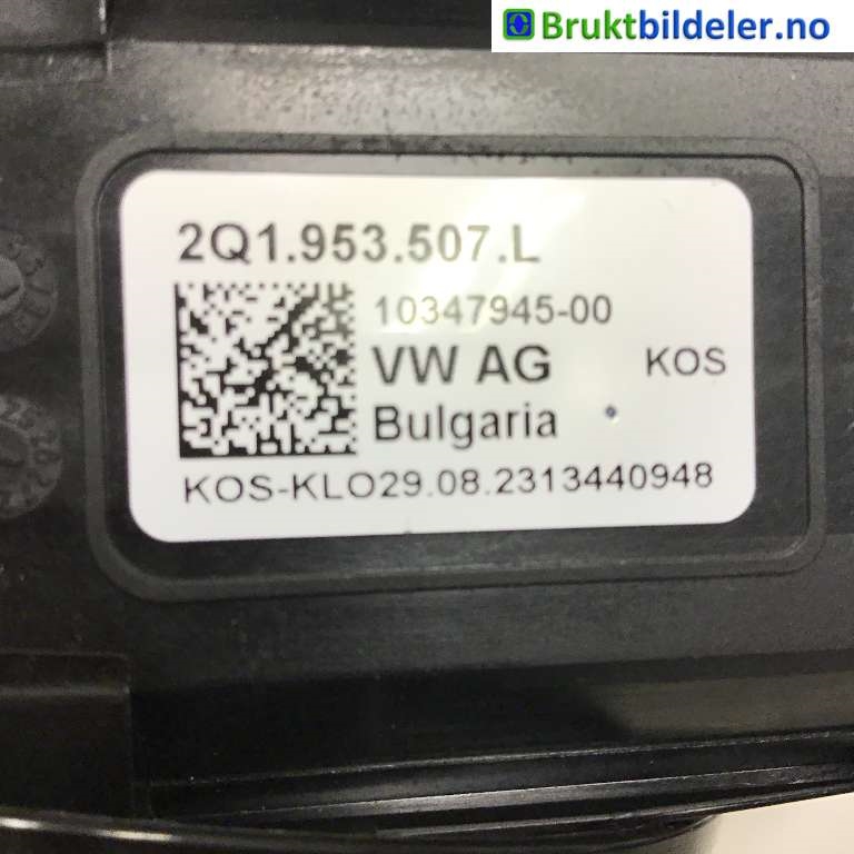 Bryter combi til VW Transporter / Caravelle 2019-->> (T6.1) (T6.1) (Volkswagen|2Q1 953 507 L|10347945-00|)
