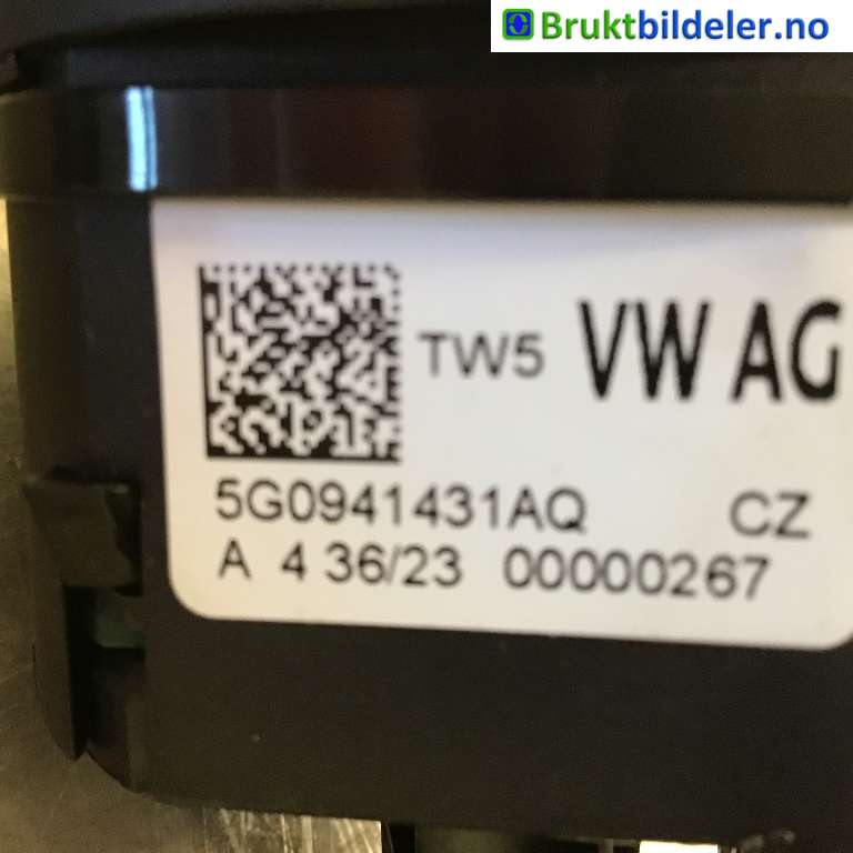 Bryter lys til VW Transporter / Caravelle 2019-->> (T6.1) (T6.1) (Volkswagen|5G0 941 431 AQ|A 4 36/23 0000067|)