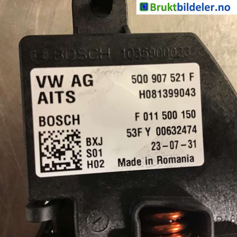 Varmeapparat motstand til VW Transporter / Caravelle 2019-->> (T6.1) (T6.1) (Volkswagen|5Q0 907 521 F|F 011 500 150|)