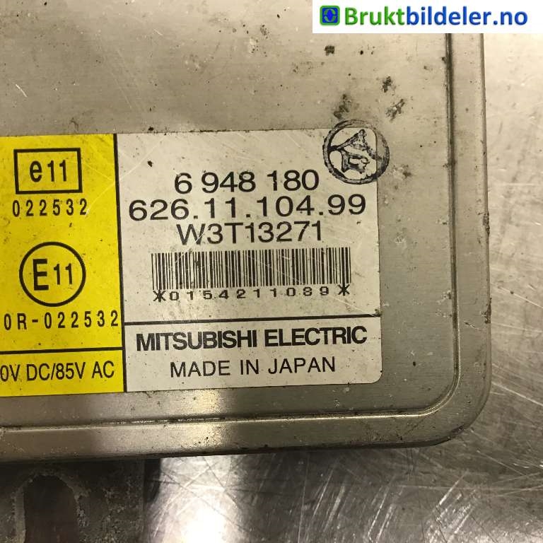 Styreenhet xenon/ballast til BMW 3-Serie 2005-2011 (E90/E91/E92/E93) (E90/E91/E92/E93) (BMW|63 12 6 948 180|W3T13271|----------)