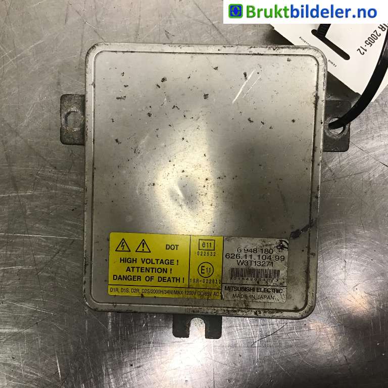 Styreenhet xenon/ballast til BMW 3-Serie 2005-2011 (E90/E91/E92/E93) (E90/E91/E92/E93) (BMW|63 12 6 948 180|W3T13271|----------)