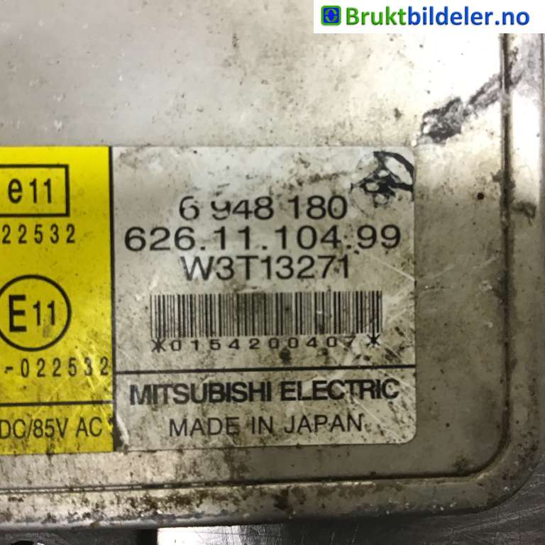 Styreenhet xenon/ballast til BMW 3-Serie 2005-2011 (E90/E91/E92/E93) (E90/E91/E92/E93) (BMW|63 12 6 948 180|W3T13271|----------)