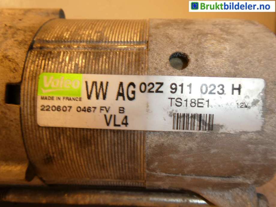 Starter diesel til VW Golf V, Combi 2003-2008  (VOLKSWAGEN||TS18E1|02Z 911 023 H)