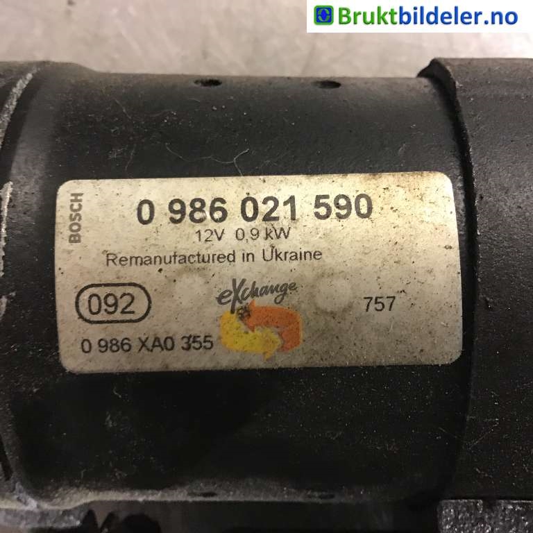 Starter til Fiat 500 2008-2020  (FIAT|51832950|0 986 021 590|)