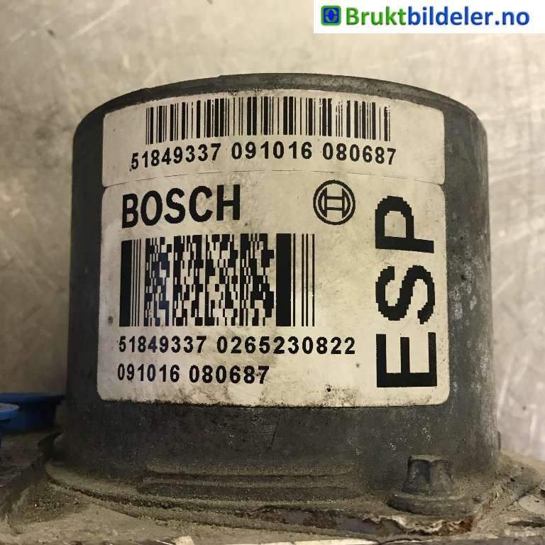 ABS sentral til Fiat 500 2008-2020 (FIAT|71753049|0 265 230 822|51849337)