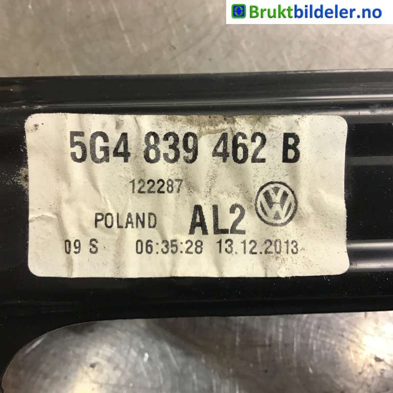 Ruteheis til VW Golf VII 2012-2017 (Fase 1)  (VOLKSWAGEN|5G4 839 462 B|122287|)
