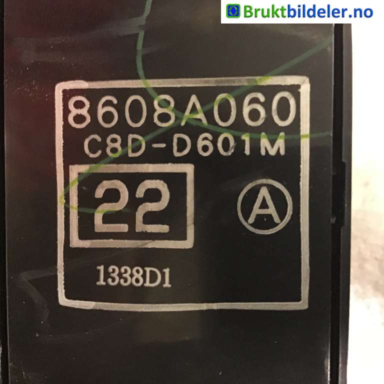 Bryter ruteheis til Mitsubishi Outlander 2007-2010 (Type II, Fase 1)  (MITSUBISHI|8608A060|C8D-D601M|)