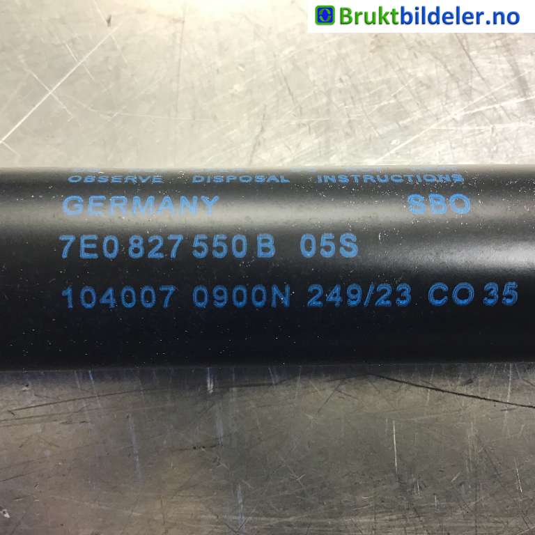 Baklukedemper til VW Transporter / Caravelle 2019-->> (T6.1) (T6.1) (Volkswagen|7E0 827 550 B|104007 0900N|)