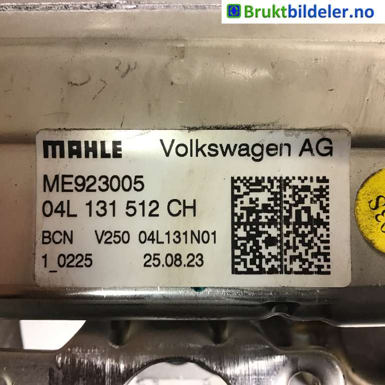 EGR-kjøler til VW Transporter / Caravelle 2019-->> (T6.1) (T6.1) (Volkswagen|04L 131 512 CH|ME923005|)
