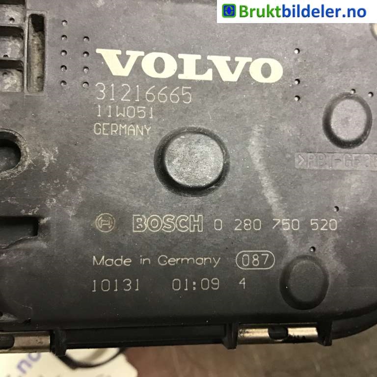 Spjeldhus til Volvo V70 2007-2013 (Type III, Fase 1)  (VOLVO|31216665|0 280 750 520|)