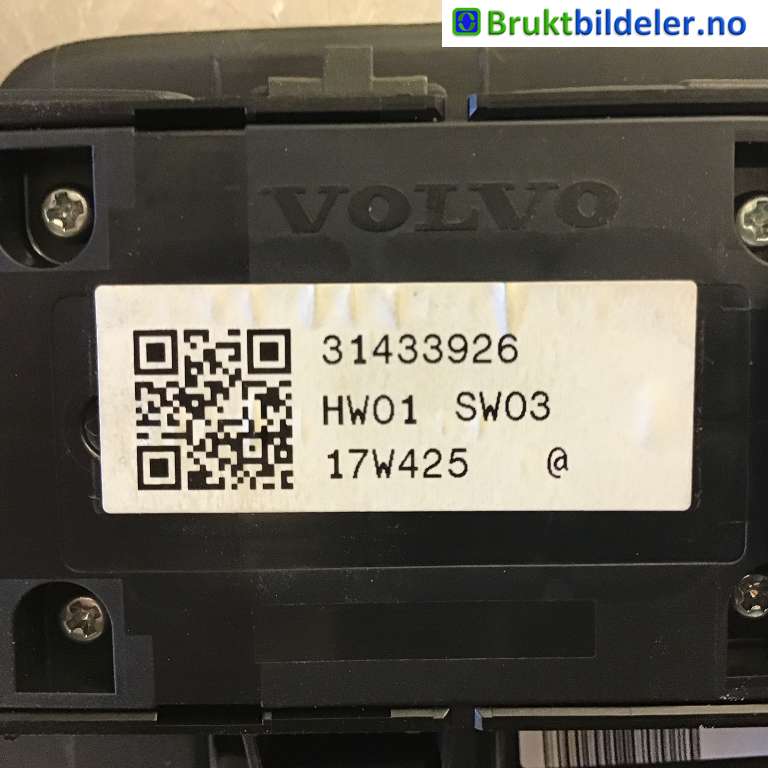 Bryter ruteheis til Volvo V90 / V90 CC / S90 2016-->>  (VOLVO|31433926|17W425|)