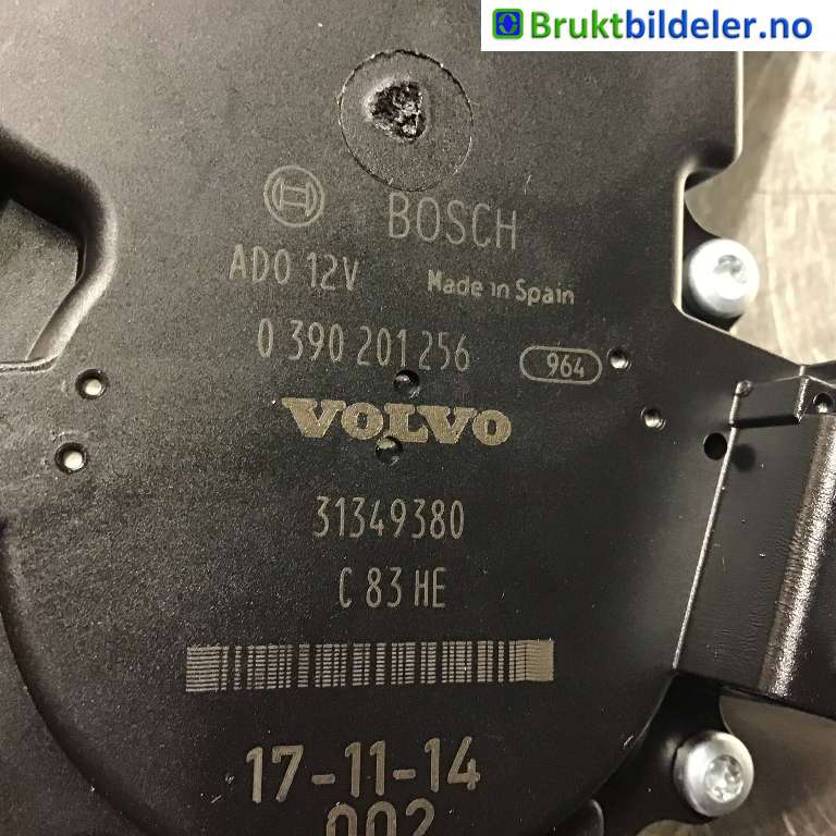 Viskermotor bakrute til Volvo V90 / V90 CC / S90 2016-->>  (VOLVO|31349380|0 390 201 256|)