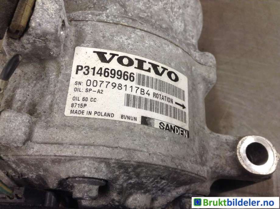 Aircondition kompressor til Volvo V90 / V90 CC / S90 2016-->> (VOLVO|31469966|007798117B4|)