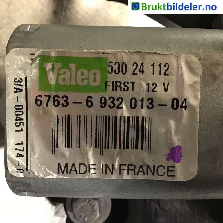 Viskermotor bakrute til Mini One/Cooper 2007-2014 (R55-57) (R55-57) (MINI|67 63 6 932 013-04|53024112|)