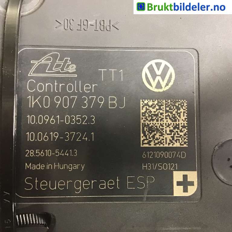 ABS sentral til VW Caddy 2010-2015 (Type III, Fase 2)  (VOLKSWAGEN|1K0 614 517 DE|10.0212-0681.4)
