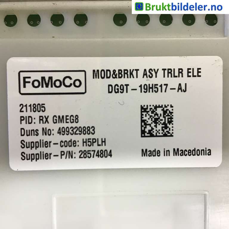 Styreenhet hengerfeste til Ford Mustang Mach-e 2020-->>  (FORD|DG9T-19H517-AJ|499329883|)