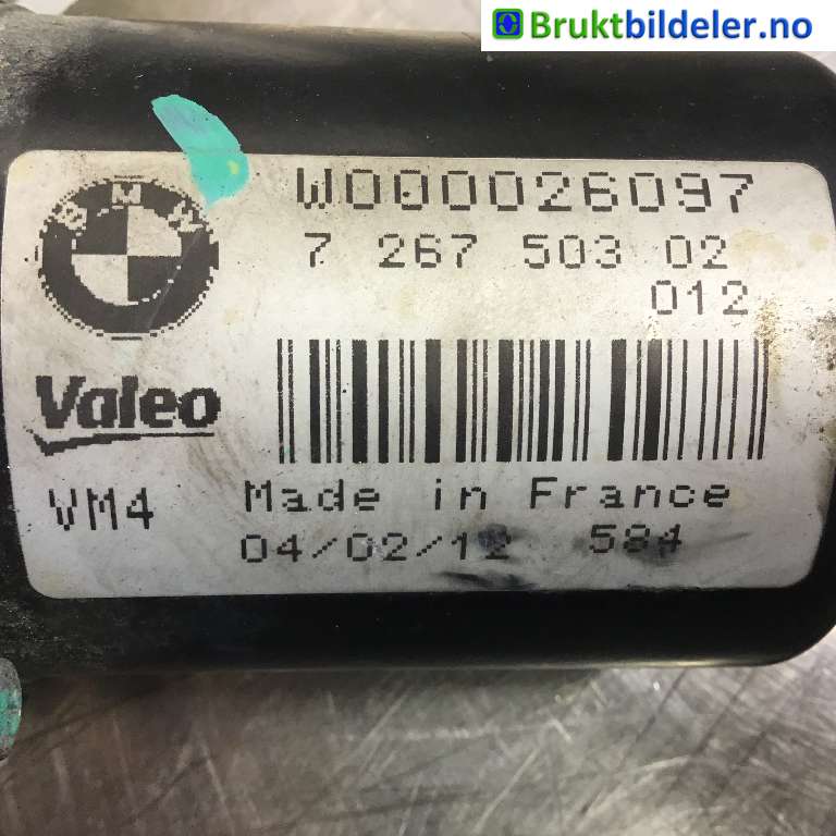 Viskermotor frontrute til BMW 3-Serie 2012-2018 (F30/F31/F34) (F30/F31/F34) (BMW|7 267 503 02|W000026097|)