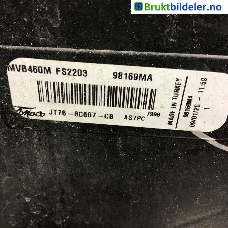 Kjølevifte til Ford Transit Courier 2018-2023 (Type I, Fase 2)  (FORD|JT76-8C607-CD||JT76-8C607-CB)
