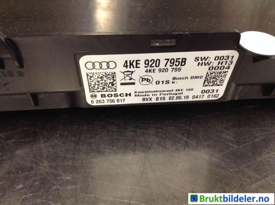 Instrumentpanel til Audi e-tron 2018-->>  (AUDI|4KE 920 795 B|0 263 756 017|)