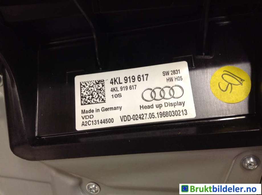 Instrumentpanel til Audi e-tron 2018-->>  (AUDI|4KL 919 617|A2C13144500|)