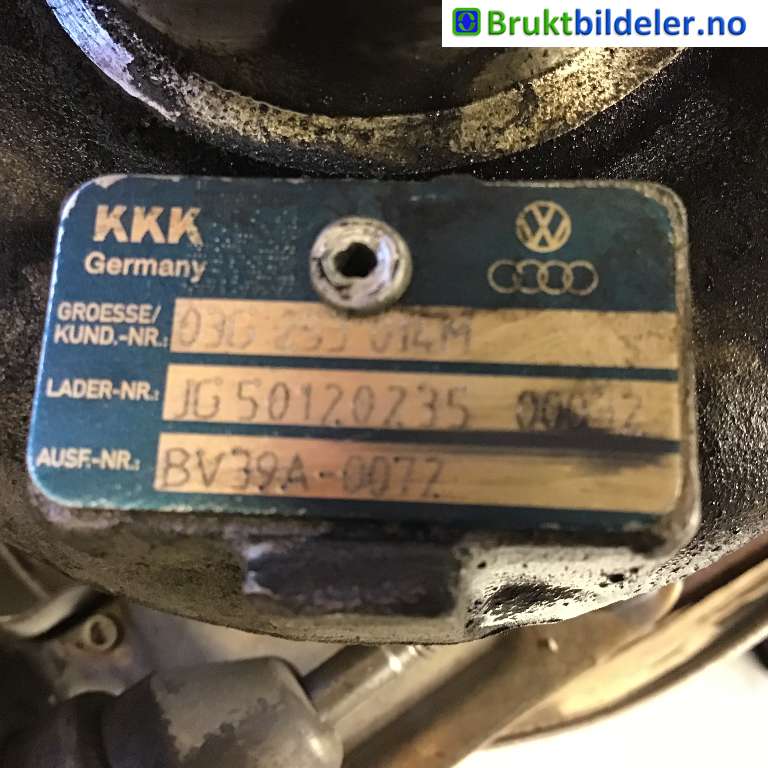 Turbo til VW Golf V, Combi 2003-2008  (VOLKSWAGEN|03G 253 014 M|BV39A-0072|)