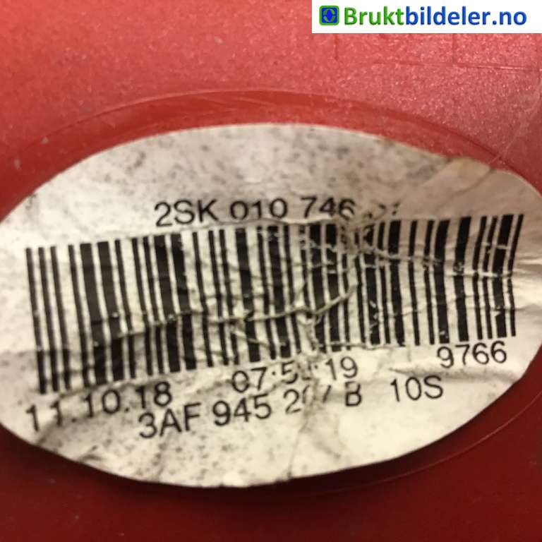 Baklykt venstre til VW Passat 2011-2015 (B7) (B7) (VOLKSWAGEN|3AF 945 207 B|2SK 010 746-01|)