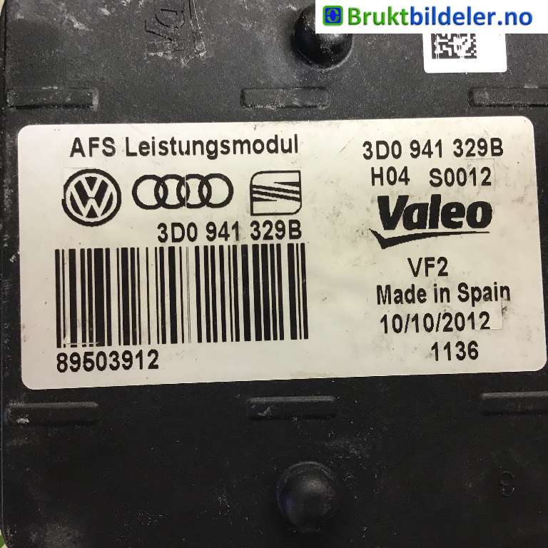 Styreenhet xenon/ballast til VW Passat 2011-2015 (B7) (B7) (VOLKSWAGEN|3D0 941 329 B|89503912|)