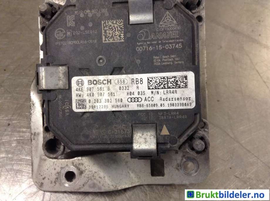 Sensor radar til Audi e-tron 2018-->> (AUDI|4KE 907 561 B|0 203 302 560|)